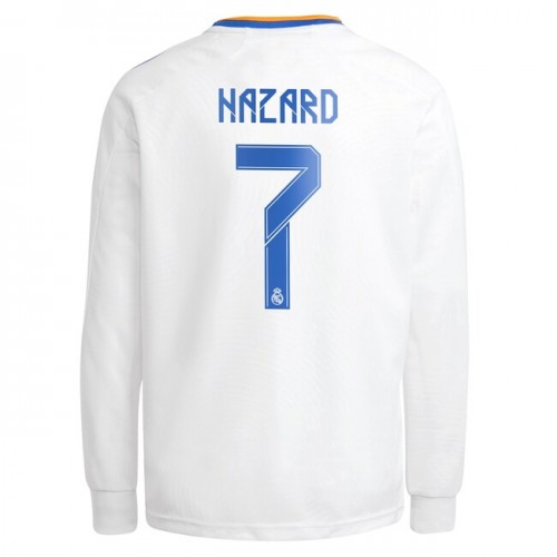 Real Madrid Fodboldtrøjer Eden Hazard 7 Hjemmebanesæt 2021/22 Langærmet Real Madrid Fodboldtrøjer Eden Hazard 7 Hjemmebanesæt 2021/22 Langærmet